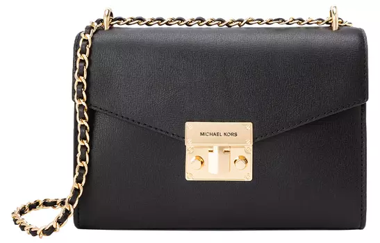 MICHAEL KORS Сумка через плечо из розовой кожи, женская, черная