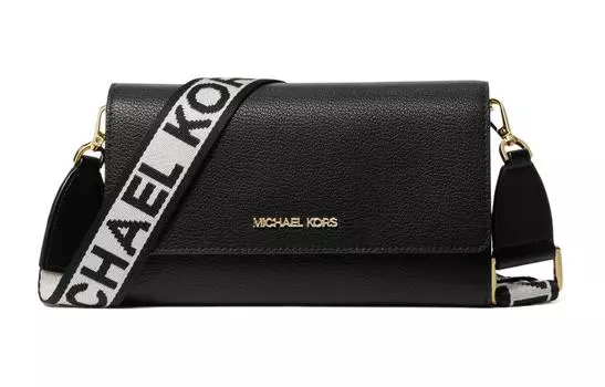 MICHAEL KORS Сумка через плечо Jet Set из натуральной кожи, большая женская, черная