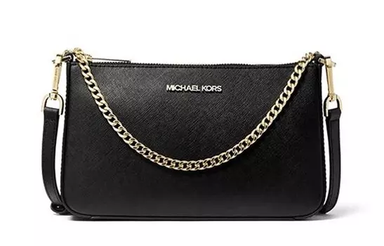 MICHAEL KORS Сумка через плечо Jet Set из коровьей кожи, женская, черная