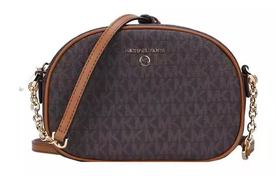 MICHAEL KORS Сумка через плечо Jet Set из ПВХ, цвет: темно-коричневый