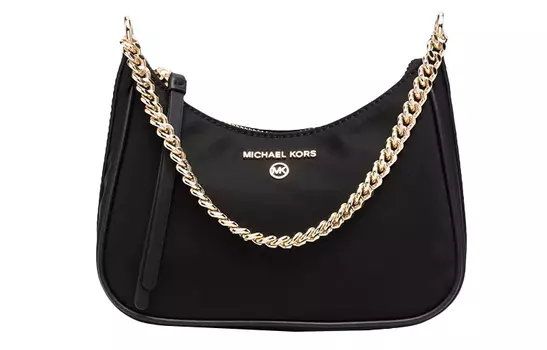 MICHAEL KORS Сумка через плечо Jet Set Charm с кожаной отделкой, женская, с рисунком труб, черная