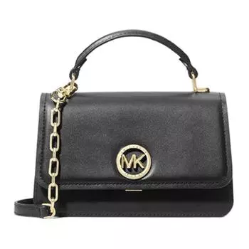 MICHAEL KORS Сумка через плечо, кожаная, небольшого размера, женская, черная