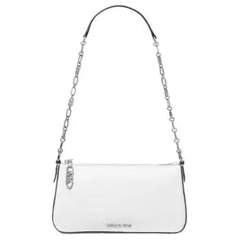 MICHAEL KORS Сумка через плечо, кожаная, женская, среднего размера, оптическая, белая