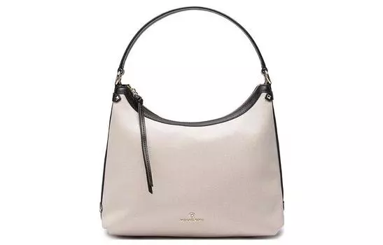 MICHAEL KORS Сумка через плечо Maeve Fabric, сумка-шоппер, сумка-шоппер, сумка на плечо, большая женская сумка бежево-черного цвета