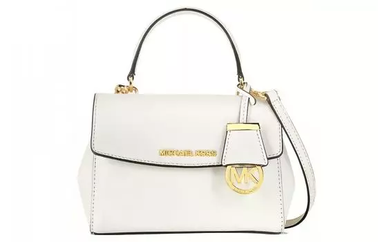 MICHAEL KORS Сумка через плечо MK Ava из кожи, очень маленькая, женская, чисто-белая