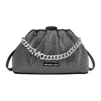 MICHAEL KORS Сумка через плечо Nola Cotton, женская, черного цвета, небольшого размера