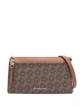 Michael Kors сумка через плечо с монограммой, коричневый