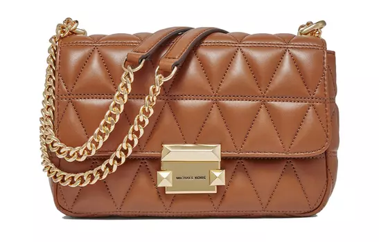 MICHAEL KORS Сумка через плечо Sloan Leather, женская, коричневого цвета
