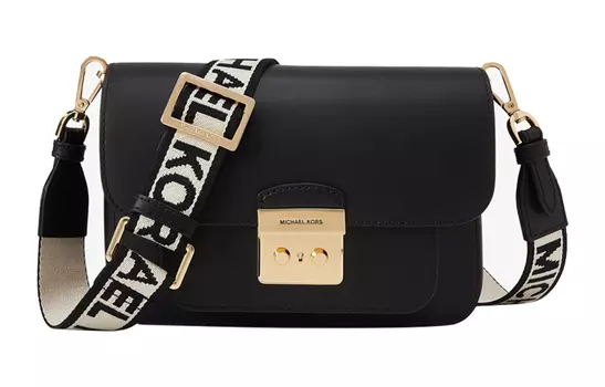MICHAEL KORS Сумка для фотоаппаратов Sloan из коровьего спилка, женская, среднего размера, черные