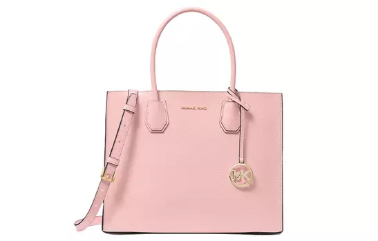 MICHAEL KORS Сумка для нот из кожи Mercer, туба для женщин, цвет фуксия, на одно плечо