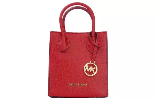 MICHAEL KORS Сумка-дорожная из коровьей кожи Mercer, ручная сумка, сумка через плечо, мини-сумка, красная, женская