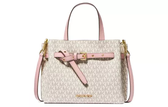 MICHAEL KORS Сумка Emilia из полиэстера, сумка через плечо, женская сумка-труба, розовая, белая, разноцветная