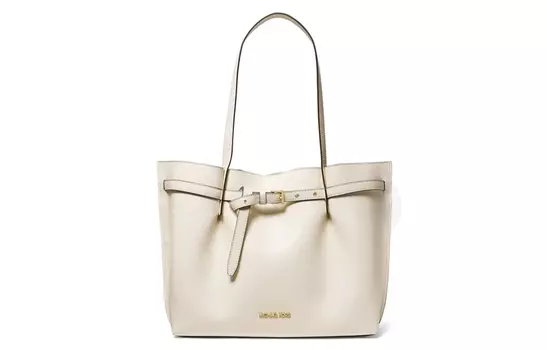 MICHAEL KORS Сумка Emilia Leather на одно плечо, большая женская, белая