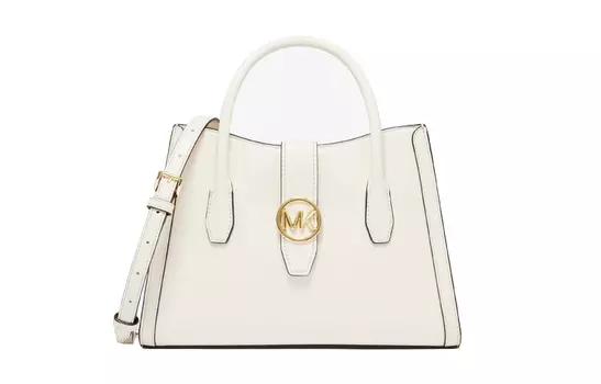 MICHAEL KORS Сумка Gabby из искусственной кожи на одно плечо, среднего размера, женская, молочно-белого цвета