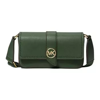 MICHAEL KORS Сумка Greenwich из коровьей кожи, через плечо, мини, женская, цвет Jasper