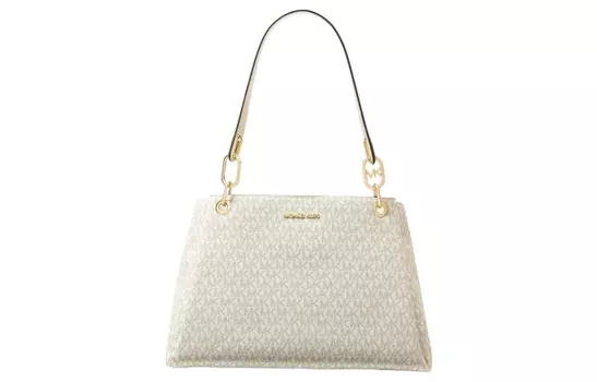 MICHAEL KORS Сумка из холста, женская, через плечо, ванильно-белая