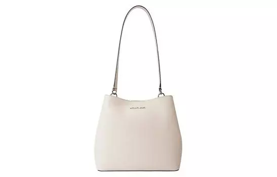 MICHAEL KORS Сумка из искусственной кожи, через плечо, женская, среднего размера, молочно-белого цвета