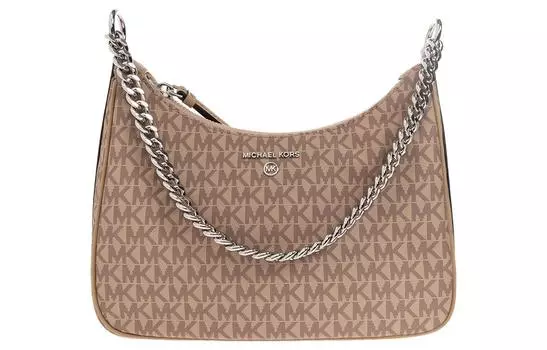 MICHAEL KORS Сумка Jet Set Charm из кожи, через плечо, женская, бежевого цвета