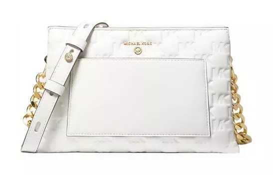 MICHAEL KORS Сумка Jet Set Charm из искусственной кожи, сумка через плечо, большая женская, белая