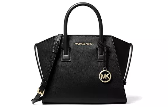 MICHAEL KORS Сумка-кошелек Avril из коровьей кожи с ушками, сумка через плечо, маленькая, женская, черного цвета