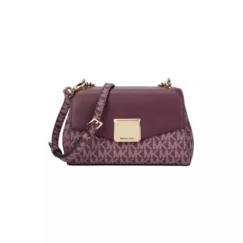 MICHAEL KORS Сумка Lita из кожи, через плечо, маленькая женская, фуксия