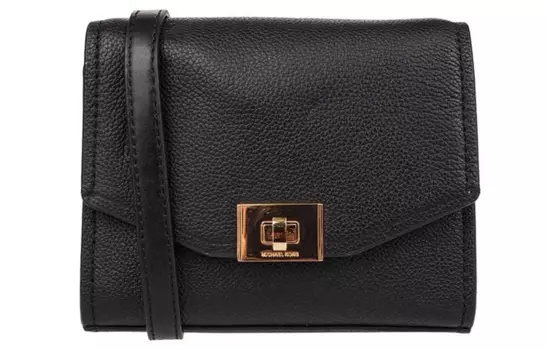 MICHAEL KORS Сумка-мессенджер Cassie из коровьей кожи, женская, черная