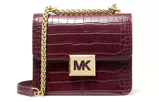MICHAEL KORS Сумка-мессенджер Sonia из искусственной кожи, через плечо, маленькая женская, ягодно-фиолетового цвета