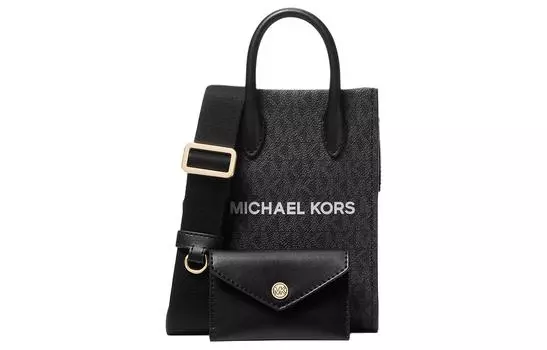 MICHAEL KORS Сумка Mirella Canvas Combo Bag, сумка через плечо, очень маленькая женская, черная