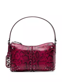 Michael Kors сумка на плечо Astor со змеиным принтом, розовый