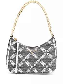 Michael Kors сумка на плечо с монограммой, черный