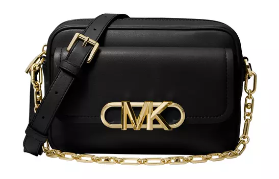 MICHAEL KORS Сумка PARKER из коровьей кожи, через плечо, среднего размера, женская, черная