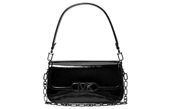 MICHAEL KORS Сумка PARKER из лакированной кожи, через плечо, женская, черная