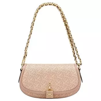 MICHAEL KORS Сумка-седло Mila из искусственной кожи, сумка через плечо, женская балетная сумка Trumpets, розовая