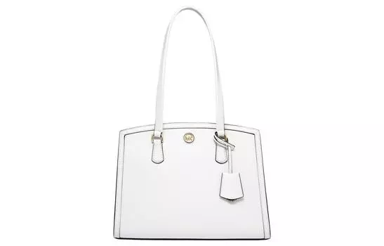 MICHAEL KORS Сумка-шоппер Chantal Split из коровьей кожи, сумка для покупок, сумка на плечо, женская сумка среднего размера, белая