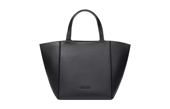 MICHAEL KORS Сумка-шоппер из коровьей кожи, женская, среднего размера, черного цвета