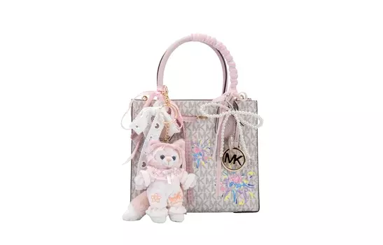 MICHAEL KORS Сумка-шоппер из коровьей кожи, сумка-шоппер, сумка через плечо, женская сумка светло-розового цвета