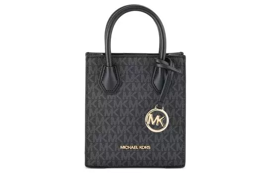 MICHAEL KORS Сумка-шоппер из кожи Mercer, сумка-шоппер, сумка через плечо, женская сумка очень маленького размера, черная