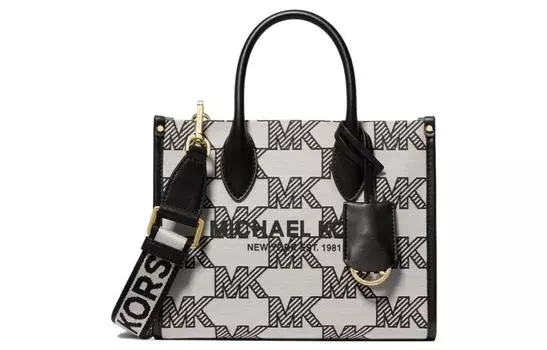 MICHAEL KORS Сумка-шоппер из полиэстера, сумка для покупок, дамская сумочка, сумка через плечо, сумка через плечо, женская, черная, Trumpets