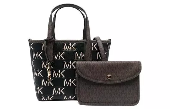 MICHAEL KORS Сумка-шоппер из телячьей кожи, сумка-шоппер, сумка через плечо, женская черная