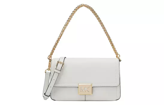 MICHAEL KORS Сумка Sonia из коровьей кожи, через плечо, среднего размера, женская, белого цвета