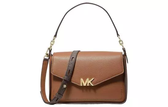 MICHAEL KORS Сумка Sylvia из кожи, через плечо, женская, карамельно-коричневого цвета