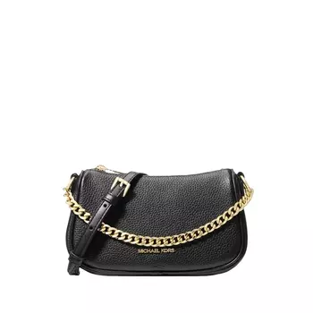 MICHAEL KORS Сумка-тоут Carmela из коровьей кожи, через плечо, небольшого размера, женская, черного цвета