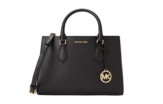 MICHAEL KORS Сумка-тоут из коровьей кожи с искусственной кожей, средняя, женская, черная