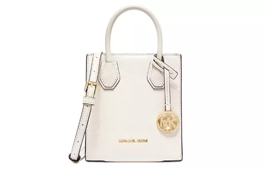 MICHAEL KORS Сумка-тоут Mercer из искусственной кожи, сумка-тоут, сумка через плечо, мини-сумка через плечо, женская, кремово-белая