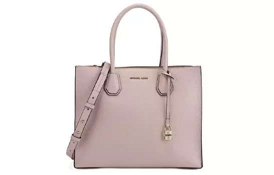 MICHAEL KORS Сумка-тоут Mercer из коровьей кожи, сумка через плечо, женская, большого размера, нежно-розового цвета