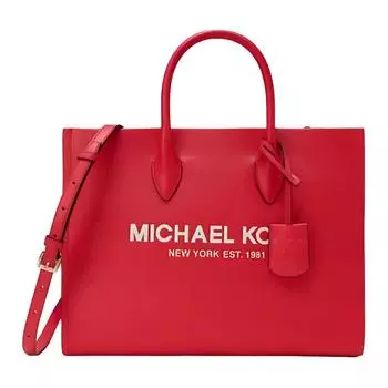 MICHAEL KORS Сумка-тоут Mirella из коровьей кожи, сумка для покупок, дамская сумочка, сумка через плечо, женская сумка среднего размера, красная