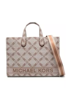 Michael Kors сумка-тоут с логотипом, нейтральный цвет