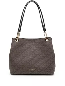 Michael Kors сумка-тоут с монограммой, коричневый