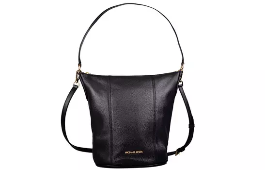MICHAEL KORS Сумка-ведро из коровьей кожи, через плечо, среднего размера, женская, черная