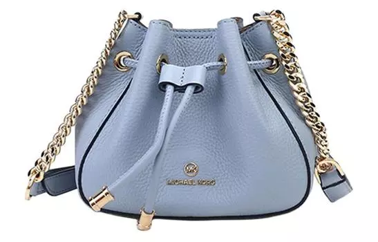MICHAEL KORS Сумка-ведро Phoebe из коровьей кожи, сумка-цепочка, сумка через плечо, женская, светло-голубая